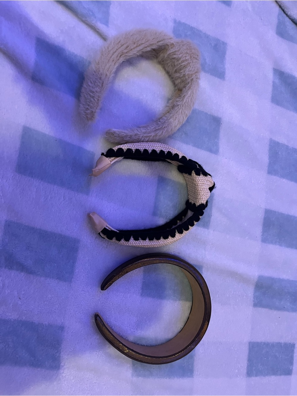 Target Beige Faux Fur Headband — Neutral Plush Hairband